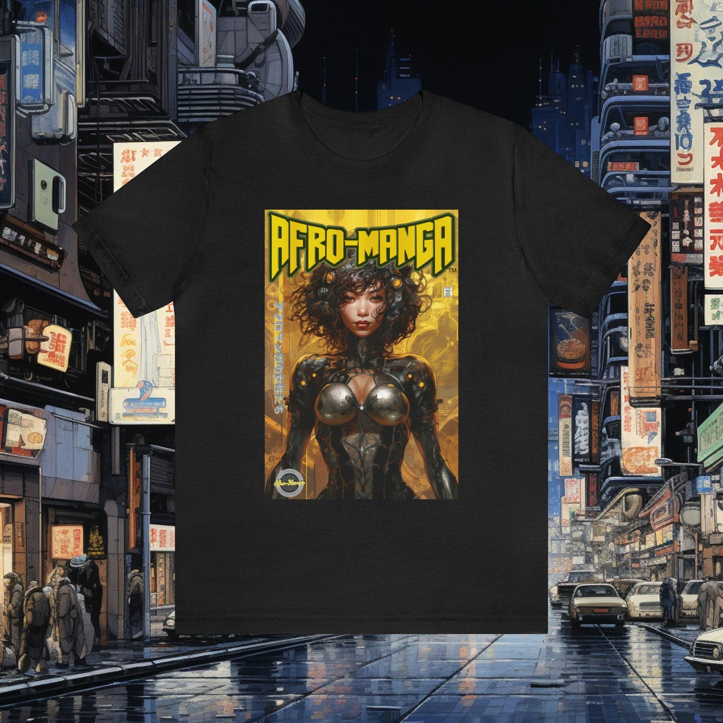 The Ladies of Afro-Manga Variant #1 Unisex Jersey Short Sleeve Tee