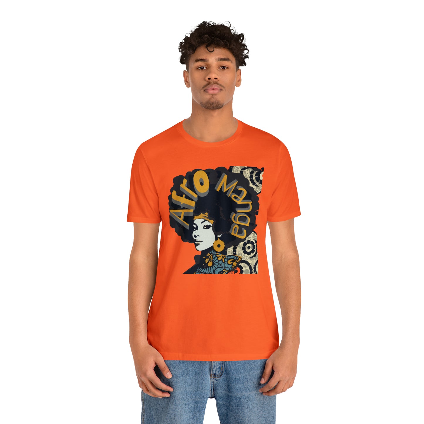 Tokio Rose Afro Unisex Jersey Short Sleeve Tee