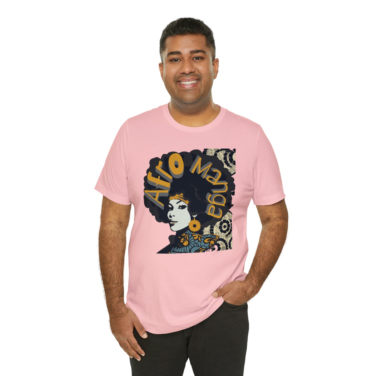 Tokio Rose Afro Unisex Jersey Short Sleeve Tee