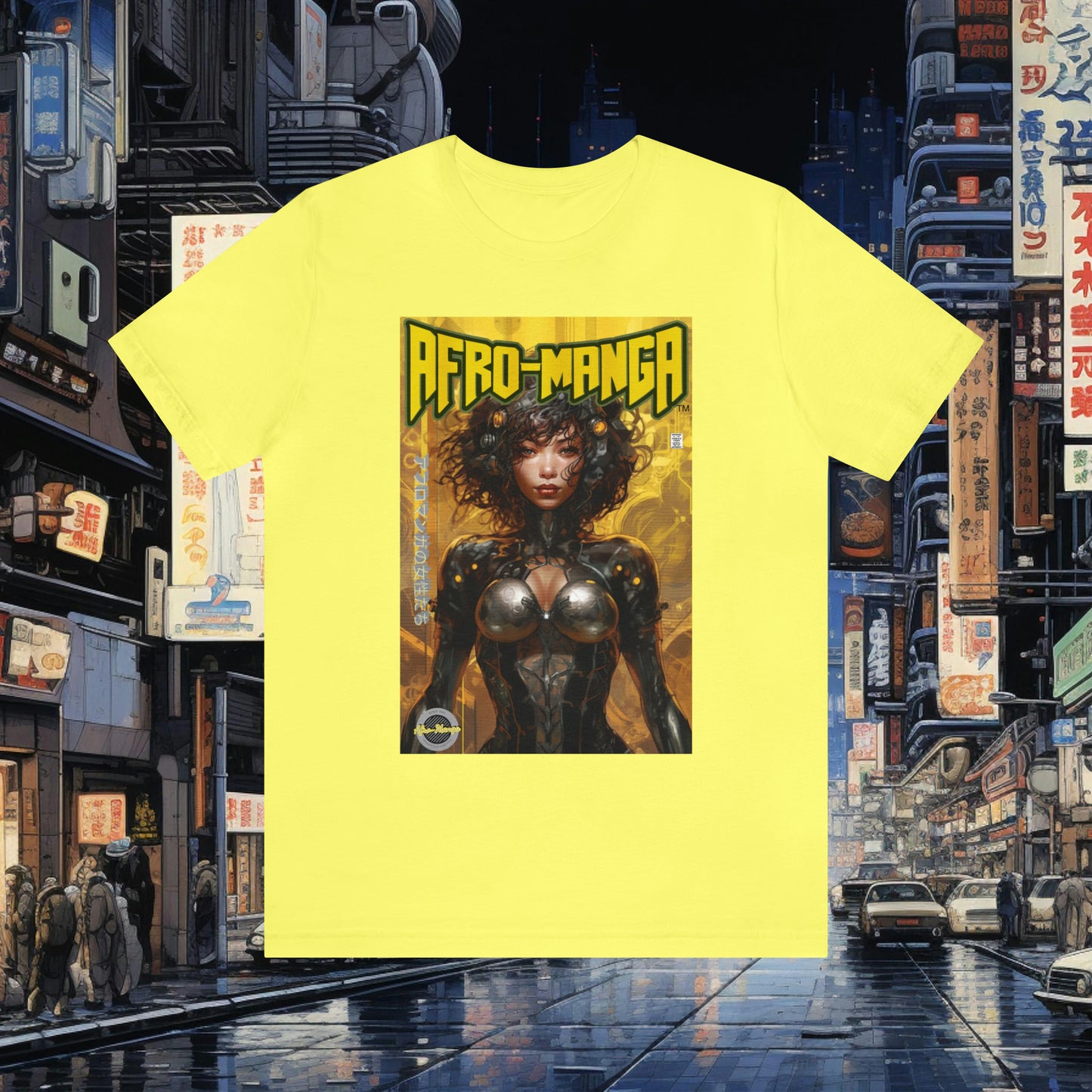 The Ladies of Afro-Manga Variant #1 Unisex Jersey Short Sleeve Tee