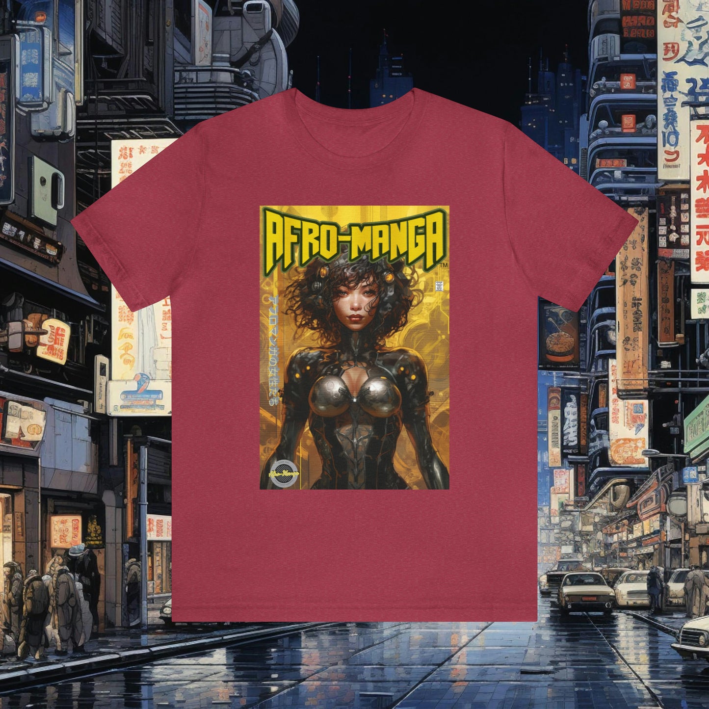 The Ladies of Afro-Manga Variant #1 Unisex Jersey Short Sleeve Tee