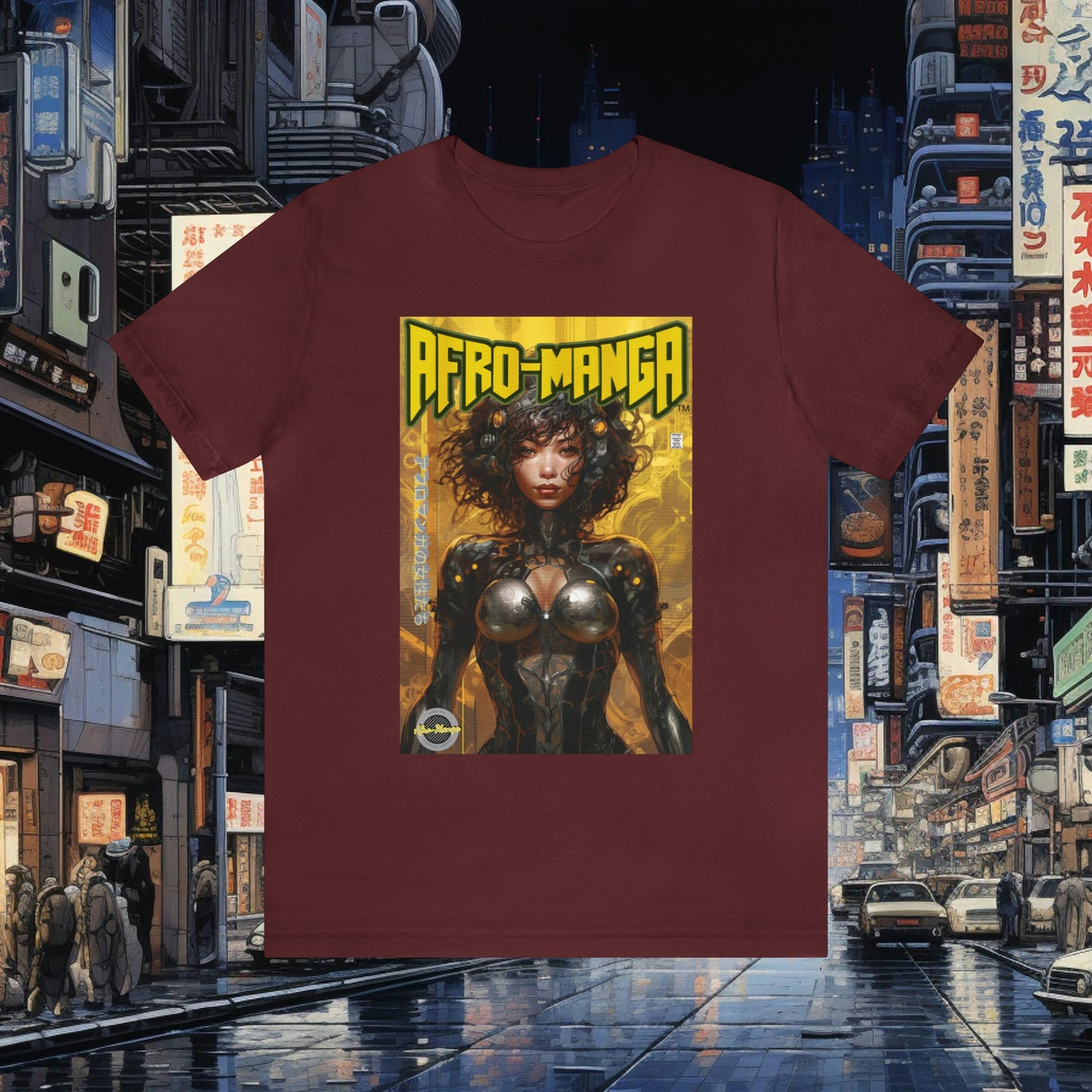 The Ladies of Afro-Manga Variant #1 Unisex Jersey Short Sleeve Tee