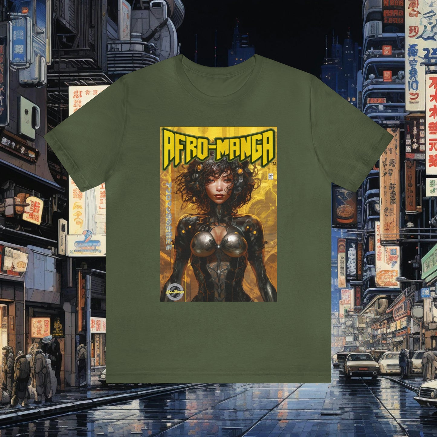 The Ladies of Afro-Manga Variant #1 Unisex Jersey Short Sleeve Tee