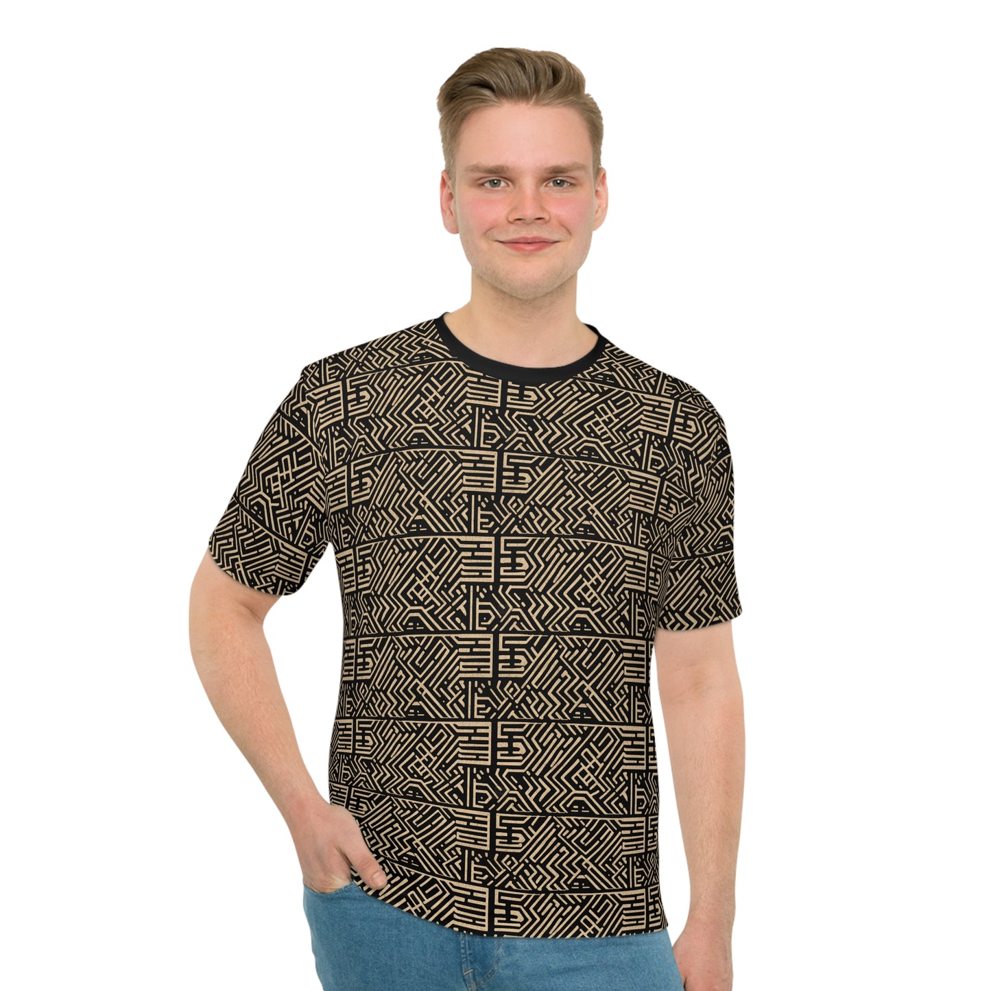 Modern Mud Cloth Men's Loose T-shirt