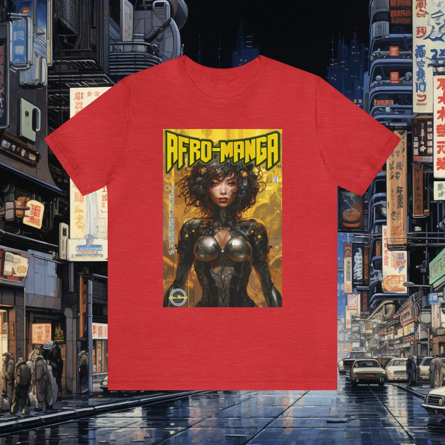 The Ladies of Afro-Manga Variant #1 Unisex Jersey Short Sleeve Tee