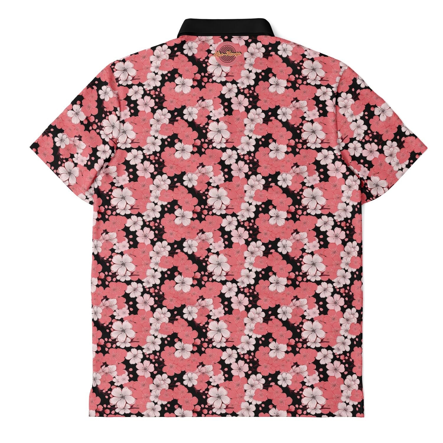 Cherry Blossoms Polo Shirt - Afro-Manga