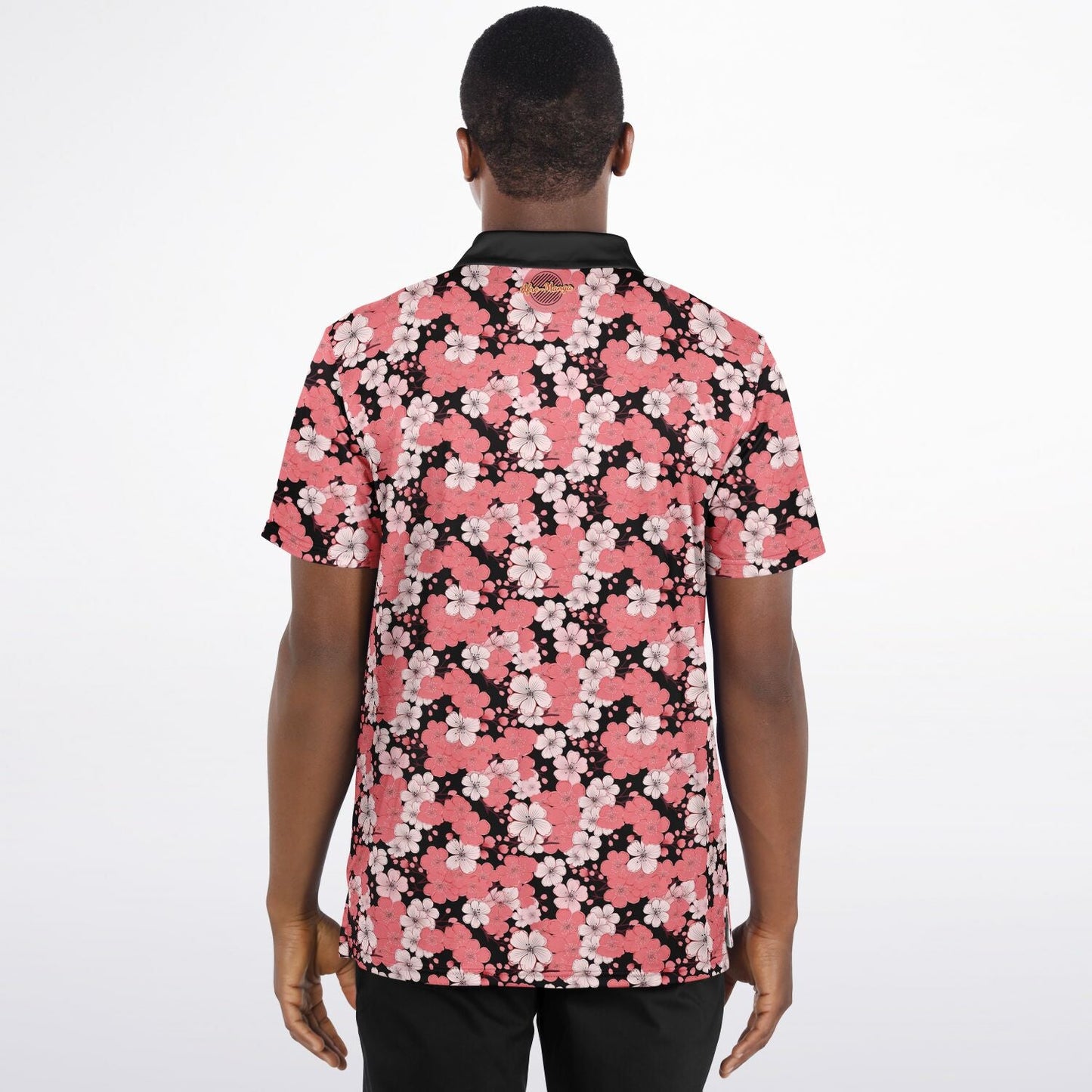 Cherry Blossoms Polo Shirt - Afro-Manga