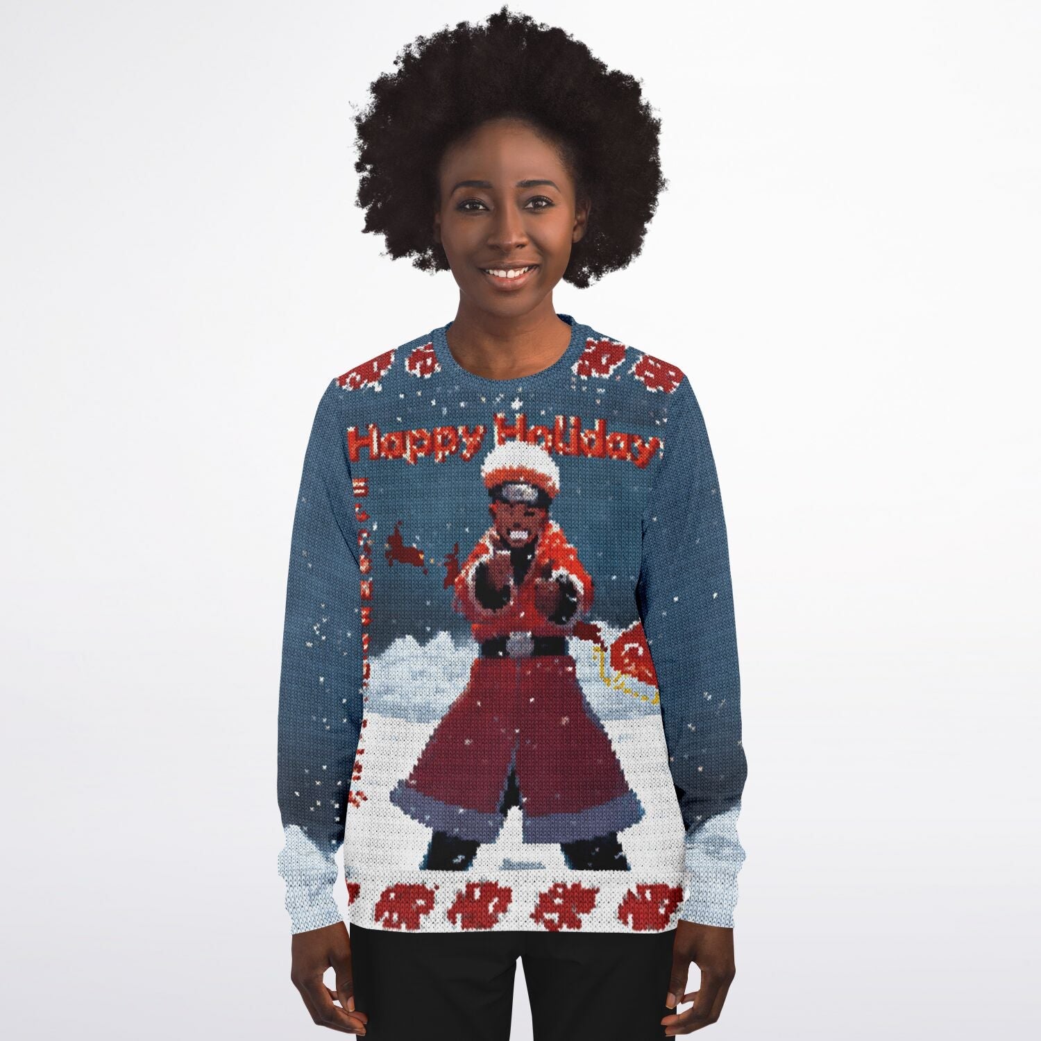 "Cloud Clan Ugly X-Mas" Sweatshirt - Afro-Manga