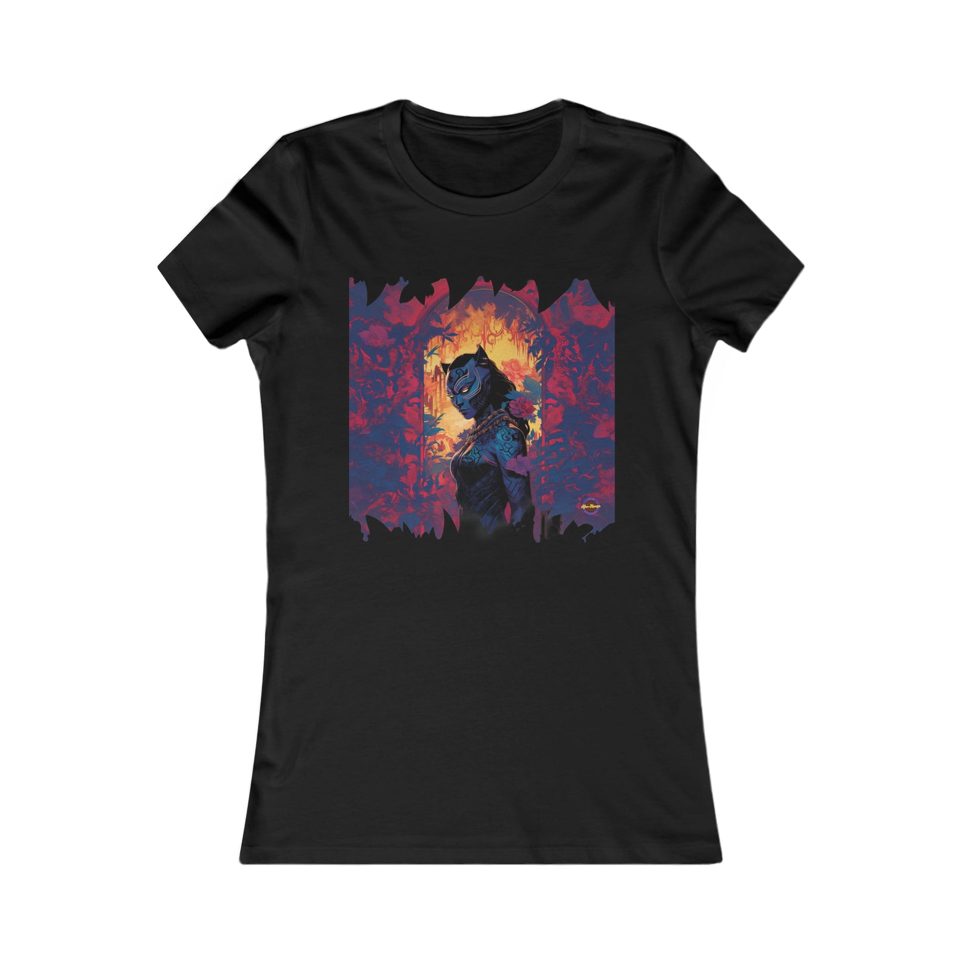 Lady Panther Women's Favorite Tee - Afro-Manga