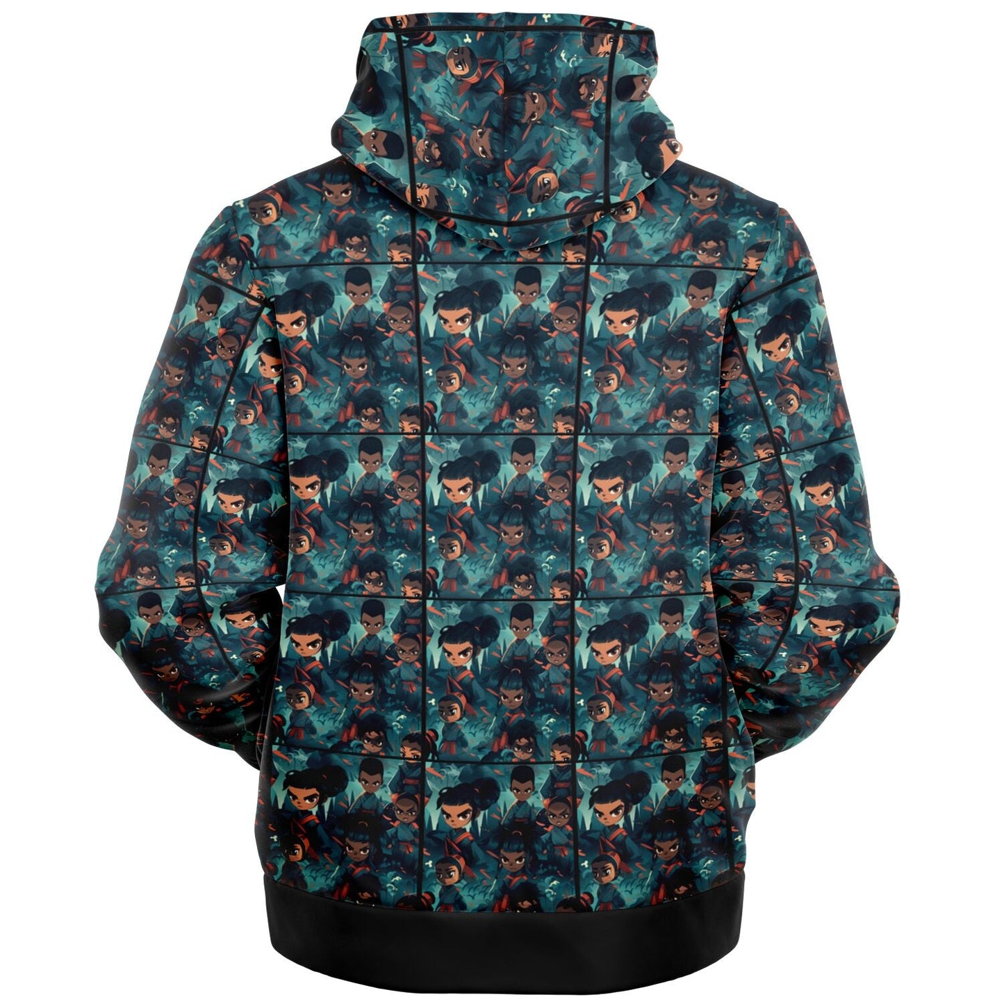 "Lil Samurai" Microfleece Ziphoodie - Afro-Manga