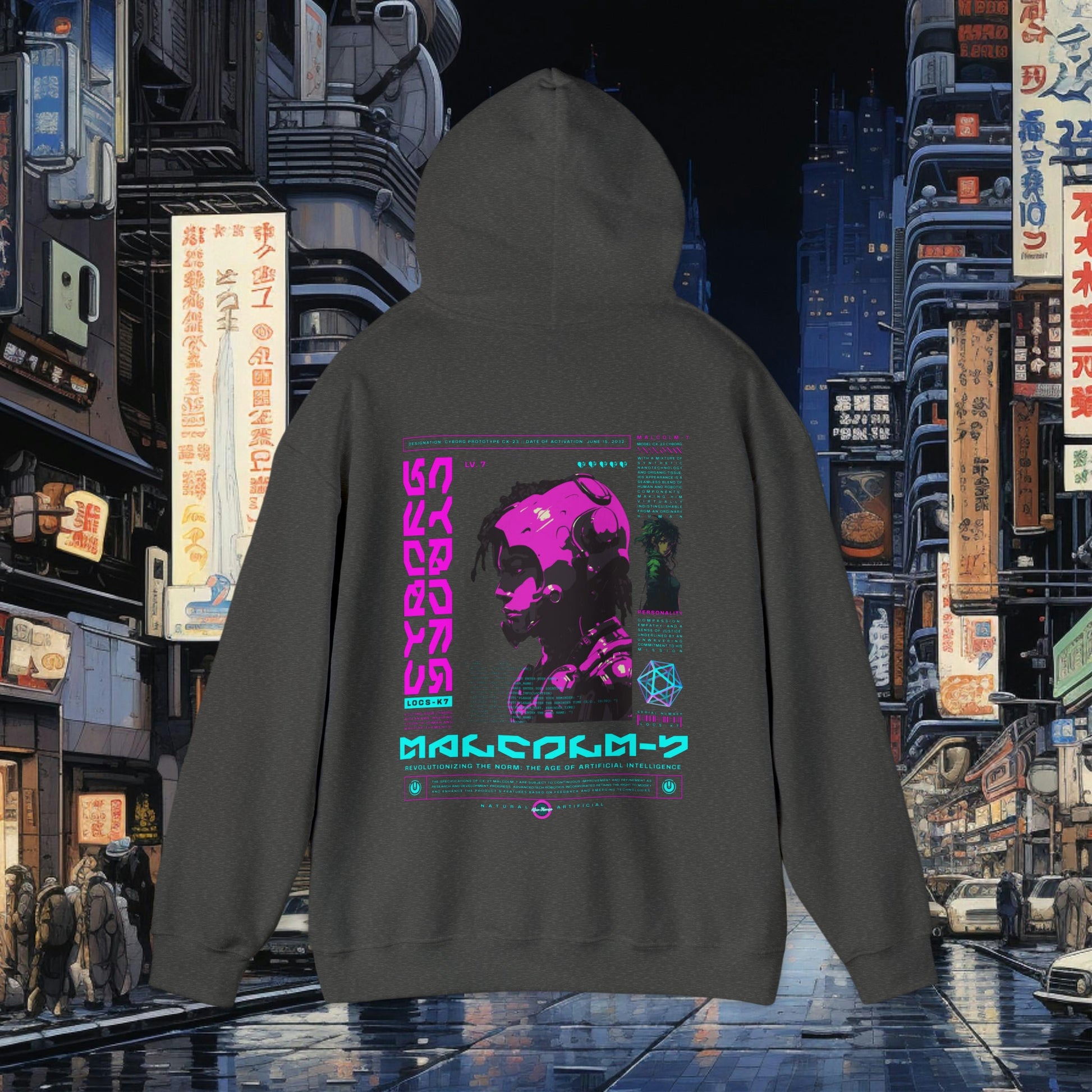 LOCS - K7 Unisex Heavy Blend™ Hooded Sweatshirt - Afro-Manga