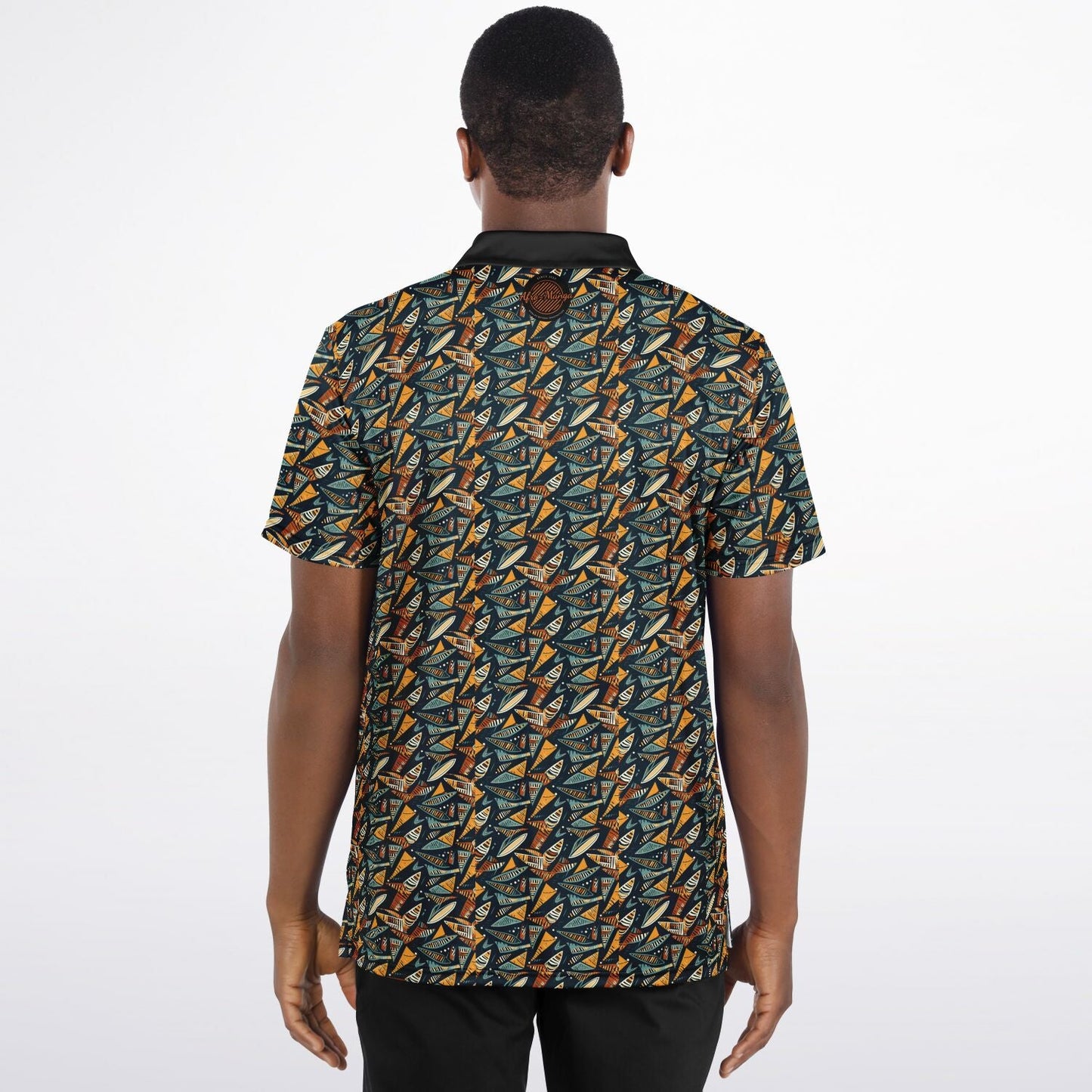 Modern Kente Cloth Polo Shirt - Afro-Manga