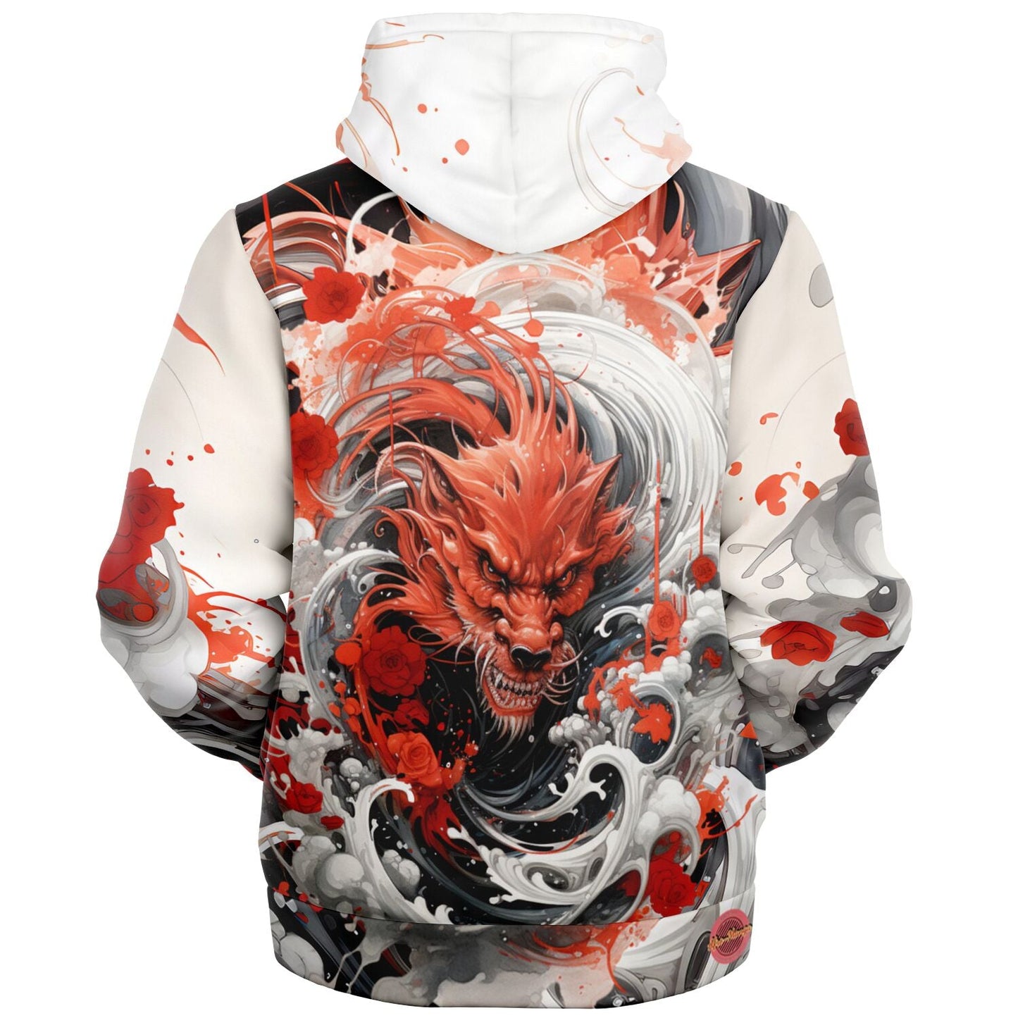 RED DRAGON TYPHOON Microfleece Ziphoodie - Afro-Manga