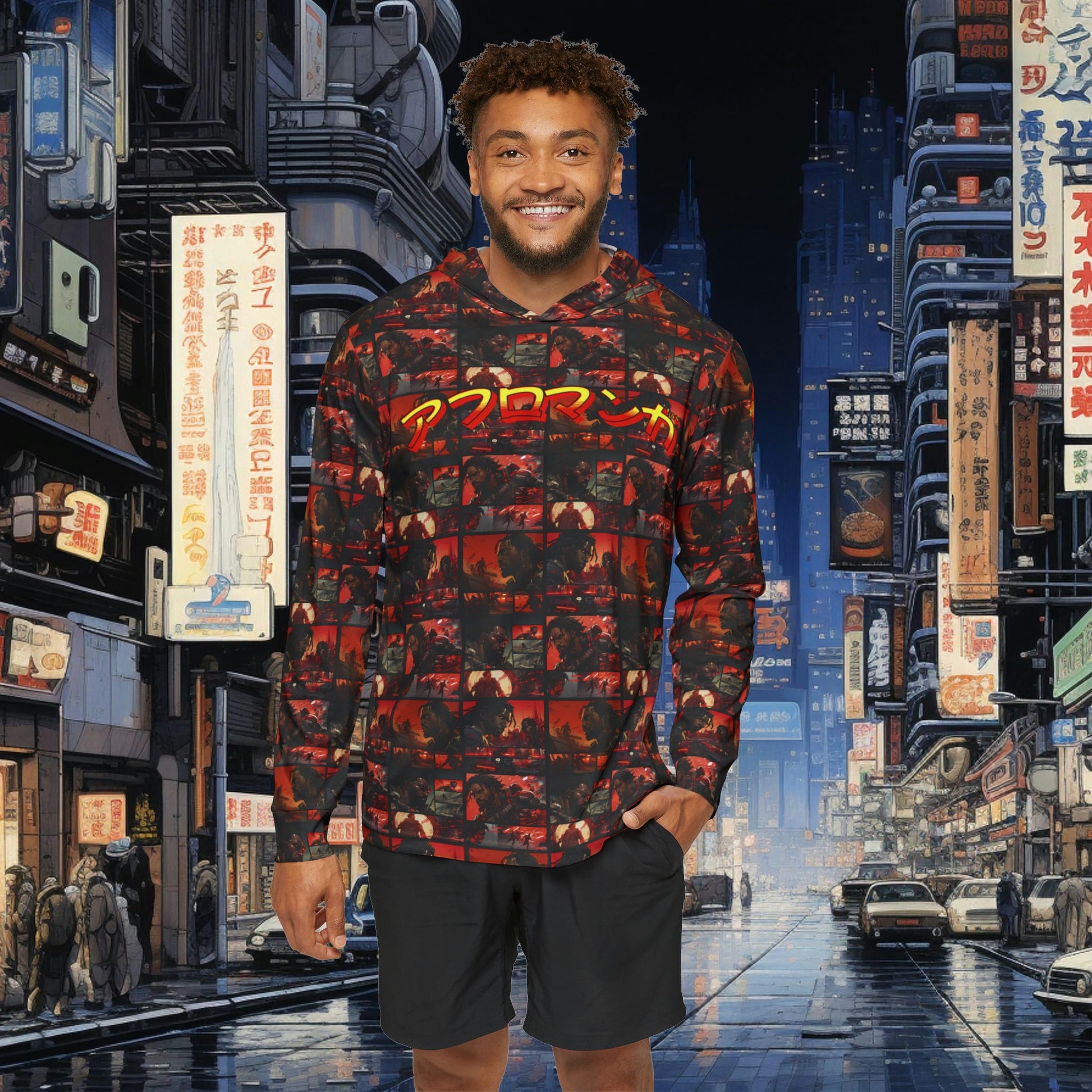 Robot Wars Sports Performance Hoodie - Afro-Manga