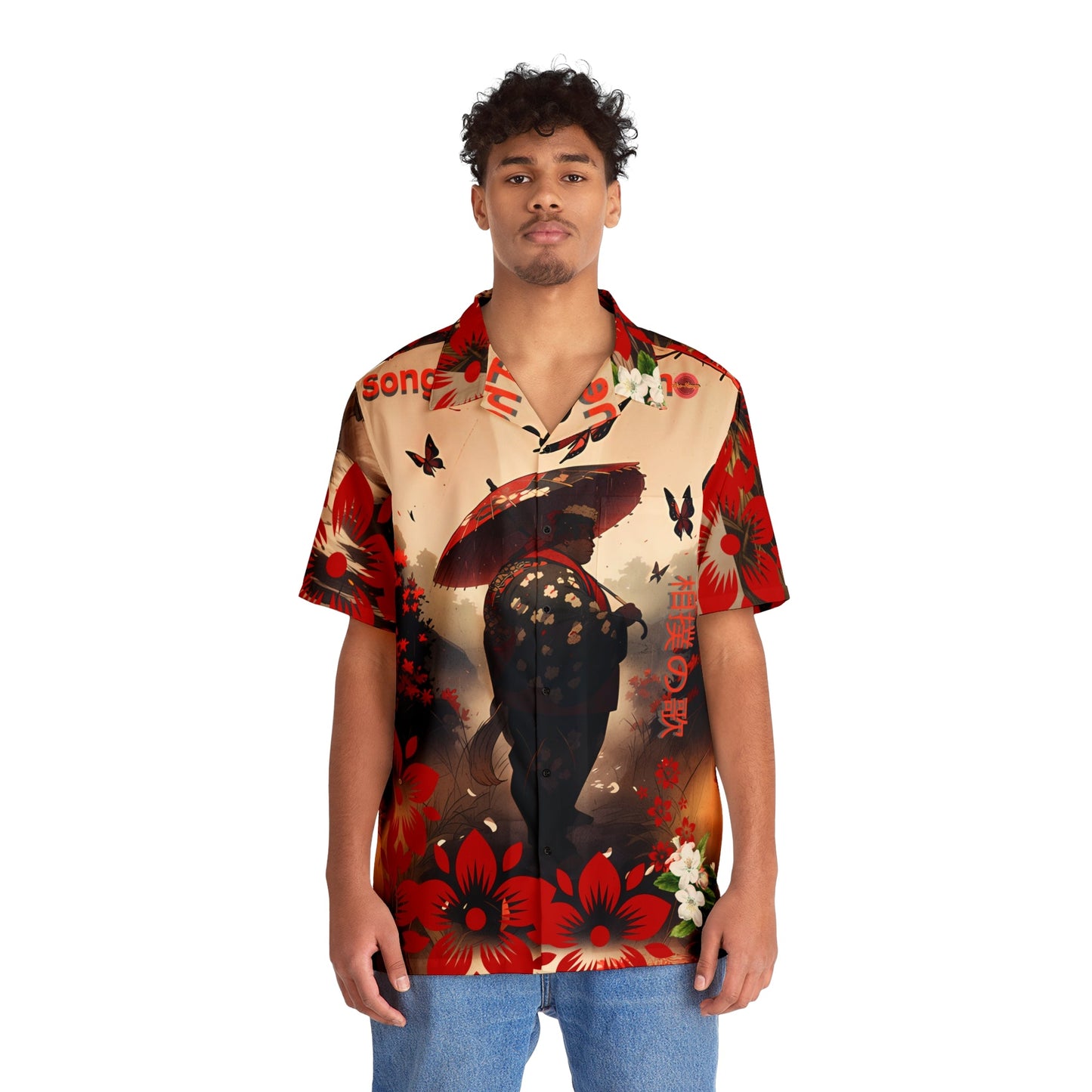 Song Of The Sumo Men's Hawaiian Shirt - Afro-Manga