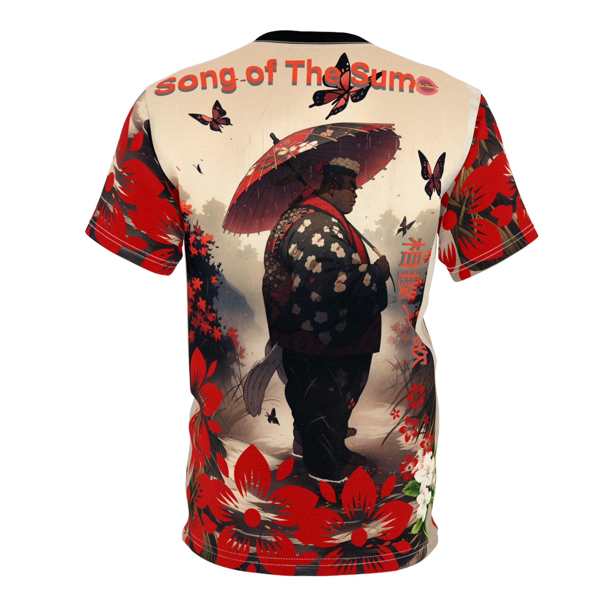 Song Of The Sumo Unisex Cut & Sew TeeAll Over PrintsAfro-MangaPrintify