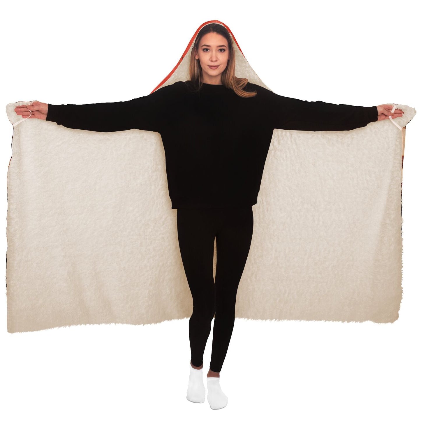 "Sumo Garden Hooded Blanket by Afro-Manga" - Afro-Manga