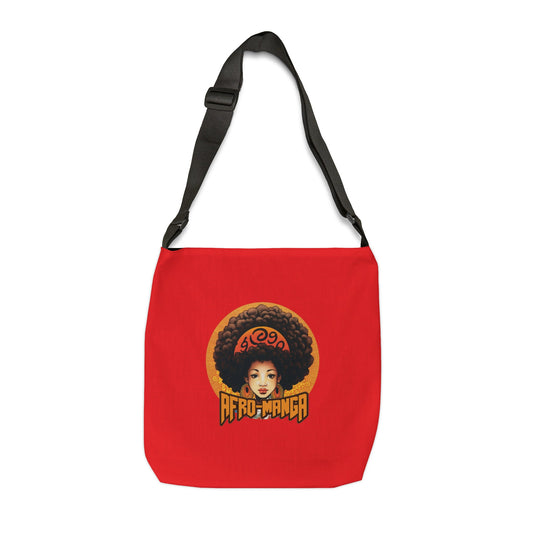 Tokio Rose Variant Adjustable Tote Bag (Red) - Afro-Manga